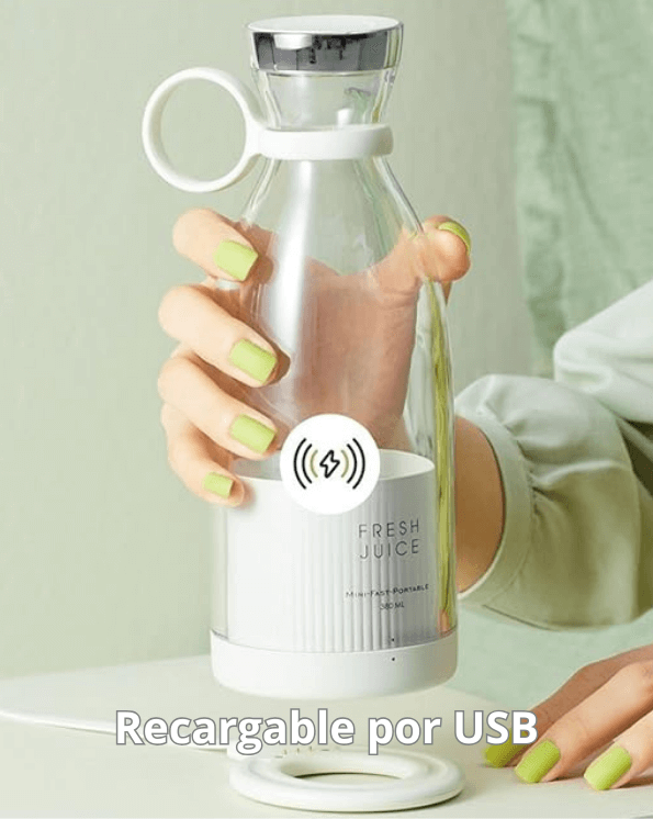 Mini licuadora portátil para SMOOTHIES - ShakeUp™ Recargable USB+E-book de Recetas Saludables✅